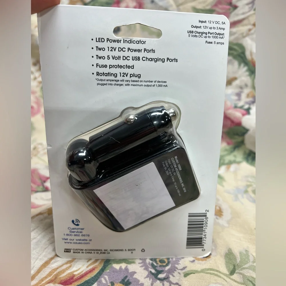 Adapter I-x Dual 12v USB charge